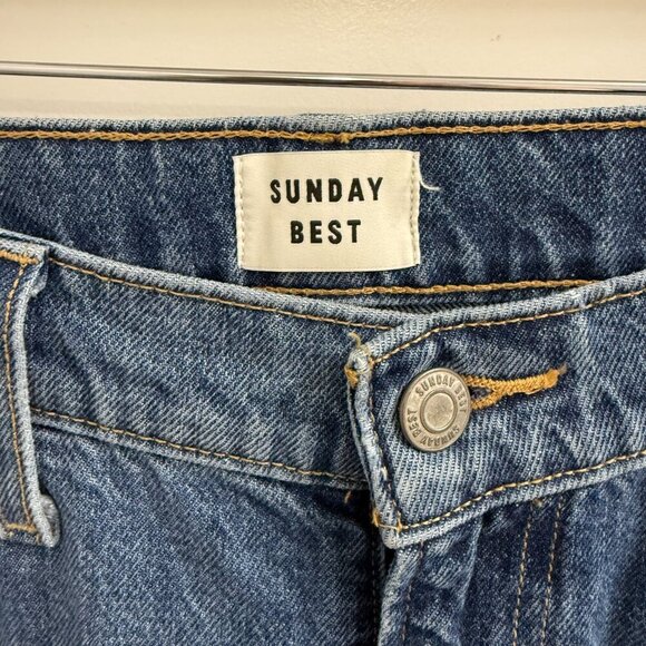 Aritzia Sunday Best High Rise Boyfriend jeans Straight Leg size 27 - Picture 3 of 3